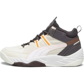 Resim Puma Erkek Basketbol Ayakkabı Beyaz/koyu Kömür 