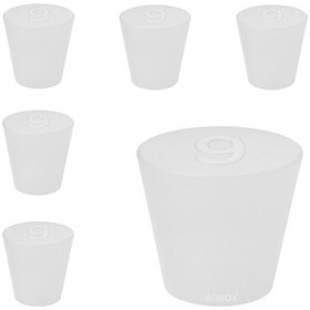 Resim Borox Silikon Tıpa No 9 - 36x46x37mm - 5 Adet 