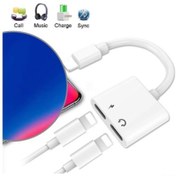 Resim iOS Uyumlu iPhone / iPad Ikili Şarj Kulaklık Ses Girişi ve Adaptör Kab 
