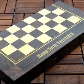 Resim İsme Özel Ahşap Tavla 