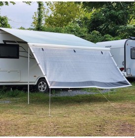 Resim 2k Karavan Gri Plus 340cm Karavan Tente Güneşliği Ön Perde 