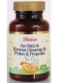 Resim Balen (V5) Arı Sütü& Ginseng& Polen& Propolis Tablet 1015 Mg 