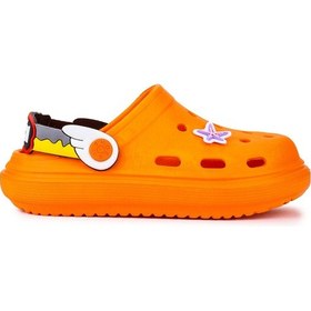 Resim Kiko Kids Eva Plaj Havuz Okul Kreş Erkek Çocuk Terlik Twg 755-1 Turuncu 