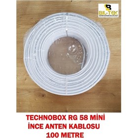 Resim Technobox Rg58 Mini Ince Uydu Kablosu 