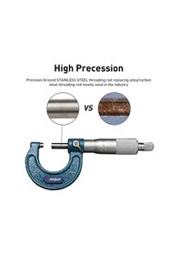 Resim Dasqua 0-25mm Mekanik Dış Çap Mikrometre 0.01mm Paslanmaz Mil 4111-8105a 