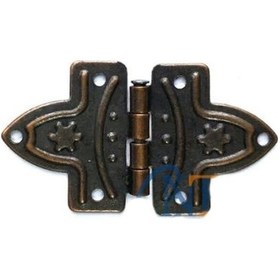Resim Yonca Menteşe - Küçük 18x31 Mm, Antik, 1 Adet Çok Renkli 