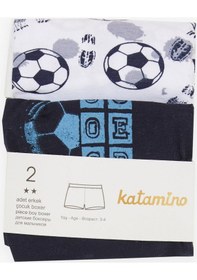Resim Katamino Breeze Erkek Çocuk 2 Li Boxer Futbol Temalı 1-12 Yaş, Karışık Renk-karışık Renk Çok Renkli 