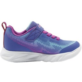 Resim Skechers Flicker Flash Light Takeover Kız Çocuk Mor Günlük Ayakkabı 