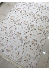 Resim Flora Halı Adonis 0761 B 160X230 Beyaz Turkuaz Vizon 4 M2 Halı ! 