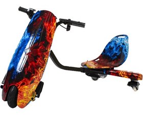 Resim Drift Car Elektrikli Kaykay Drift Scooter Bluetoothlu Grafity Desenli Kasa D10 