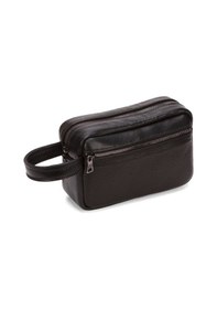 Resim Newish Polo Erkek Siyah Hakiki Deri Portföy Clutch Traş Kozmetik Bakım Ve Günlük El Çantası New278 Siyah 