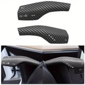 Resim Elmpaly Tesla Model 3/y Direksiyon Vites Kolu Kılıfı Mat Karbon Desenli Aksesuar 