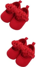 Resim BESTYASH 1 Çift Bebek Duş Elbiseleri Bayan Bale Ayakkabıları Kadın Dans Ayakkabıları Kızlar Çiçek Kafa Bandı Bebek?Patik ?Yürüyüş?Ayakkabı Kızlar Için Kafa Bandı Prenses Ayakkabılar 