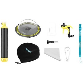 Resim TELESIN Gopro Hero8 6" Waterproof Dome Port 
