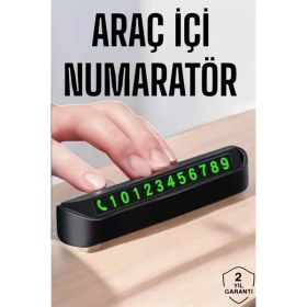 Resim Erbar Numaralık Araç Içi Araba Araç Park Numaratör Telefon Numarası Yazma - M467R777-K06467 