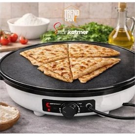 Resim Elektrikli Katmer Sacı Makinesi | Gözleme, Katmer, Bazlama, Lavaş Için | Yapışmaz Yüzey L 50 cm Alan 