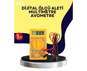 Resim MiraLive Çok Fonksiyonlu Dijital Multimetre Elektrik Test Cihazı 