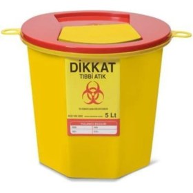 Resim 5 Lt Tıbbi Atık Kovası Seti, Sağlık ve Hijyen Için Güvenli Çözüm 