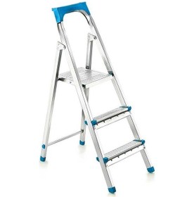 Resim 2+1basamaklı Metal Merdiven Y: 60cm - 120kg.taşıma Kapasitesi 52 