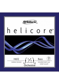 Resim D'Addario H612 3/4M Helicore D Kontrabas Teli (Re) 