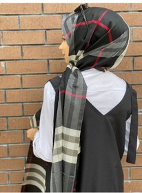 Resim Burberry Şal Siyah Kırmızı Siyah 