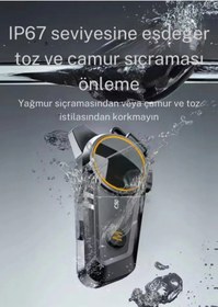 Resim Intercom 2x Bağlantılı Telsiz Özellikli 5.3 Bluetooth + Kulaklık Mikrofon Seti Stereo Su Geçirmez A+ 