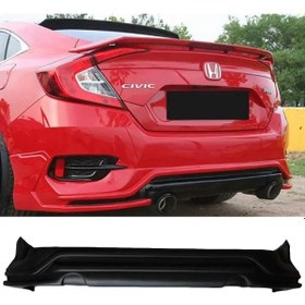 Resim Honda Civic Fc5 Turbo Arka Ek Mat Siyah Çıkışsız 2016 - 2019 