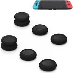 Resim Cbtx Anahtar Uyumlu Sol + Sağ Gamepad Rocker Cap Düğme Kapağı Siyah 