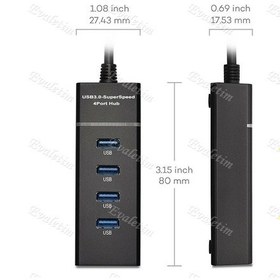 Resim 4 Port Usb 3.0 Çoğaltıcı Çoklayıcı Hub 4360P Çoklama Çoklu Cihaz 