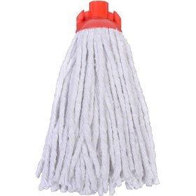 Resim Titiz İspanyola Islak Yedek Mop Takımı - Beyaz Cotton Mop + Metal Vidalı Sap - 1 Adet 