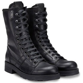 Resim Çizme Kadın Oxw002100 Oxs Frank 0021 Mıd D Leather Black Siyah 