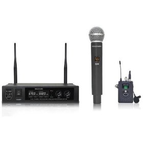 Resim Gold Audio U626-EY UHF Telsiz El+Yaka Mikrofonu 2li 