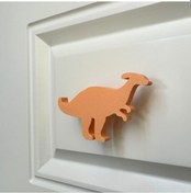 Resim Pomerol Turuncu Dino2 Dolap Kulpu - Çocuk Odası, Mutfak Ve Banyo İçin Modern Ve Sevimli Mobilya Kulp 