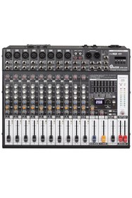 Resim ALFON Apm‑12300 12 Kanal Power Mikser | 2×300 w Rms | Usb/bt/mp3 256 Dsp 7‑band Eq 