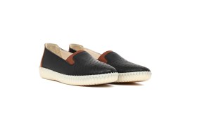 Resim Derimod Kadın Siyah Deri Comfort Ayakkabı 26PFD500818 