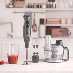 Resim Karaca 6 sı 1 Arada Buz Kırma Çırpma Dilimle Fonksiyonlu Çok Amaçlı Smoothie Mutfak Robotu 2000W 