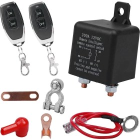 Resim Decisive Uzaktan Akü Bağlantısını Kesme Anahtarı, Kablosuz Uzaktan Kumanda Akü Bağlantısını Kesme Anahtarı, 12V 200A Çift Uzaktan Kumanda Anahtarı (Yurt Dışından) 