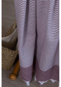 Resim Varol 2 Adet %100 Pamuk Peştemal Büşra Lıla/90x180 Lila 