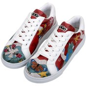 Resim Dogo Kadın Vegan Deri Beyaz Sneakers - Paper Animals Tasarım 