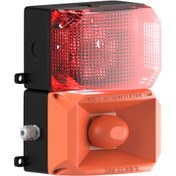 Resim MESAN Küp Led Multifonksiyon 43 Ses Siren Kırmızı 12-24vac/dc Ms 222.1 
