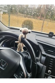 Resim AGAFYA Sid Figürlü El Yapımı Amigurumi Aksesuar | Çanta Charm & Araba Süsü 