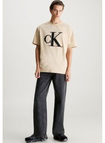 Resim Calvin Klein Erkek T-shirt Bej 
