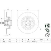 Resim Renault Megane IV 1.5 DCI 2015 sonrası 0986479E79 ARKA FREN DİSK 