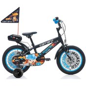 Resim 16J Carraro Monster Çocuk Bisikleti - Siyah-Gri-Mavi 