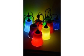 Resim Renkli Su Geçirmez Ağaç Feneri Seti, 25 Parça, Bahçe ve Dekorasyon Keyfi 