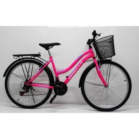 Resim Dorello Pembe 26 Jant Bisiklet Dorello Bisiklet 2650 Bisiklet Çamurluğu Sepetli Bisiklet Pembe Bisiklet 