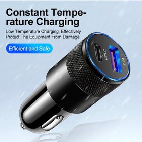 Resim Olaf 68w Araç Şarj Cihazı Cep Telefonu Usb Tip-c Hızlı Şarj İphone Uyumlu 12 11 Redmi Huawei Samsung Şarj Cihazı Arabada Qc 3.0 