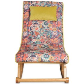 Resim Asedia Asedia Miskin Naturel Retro Sallanan Sandalye Dinlenme Koltuğu 