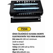 Resim Arı Metal Sinek Öldürücü Duvara Monte Siyah 