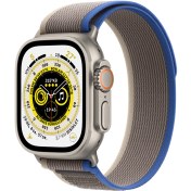 Resim Apple Watch Ultra Gps + Cellular, 49MM Titanium Case With Blue/gray Trail Loop - s/m MNHL3TU/A 